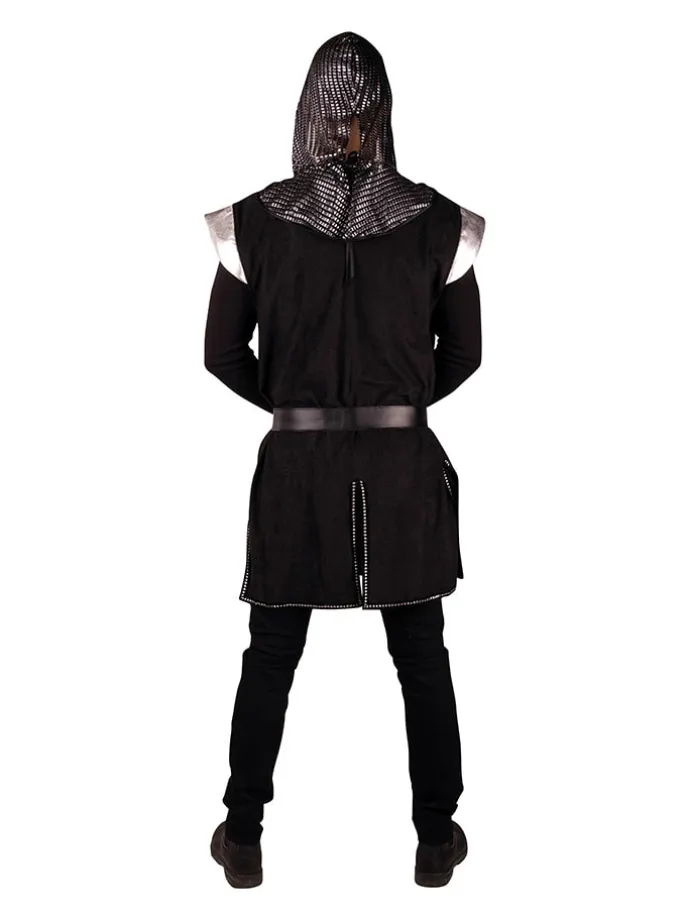 3tlg. Kostüm "Ritter Roland" in Schwarz