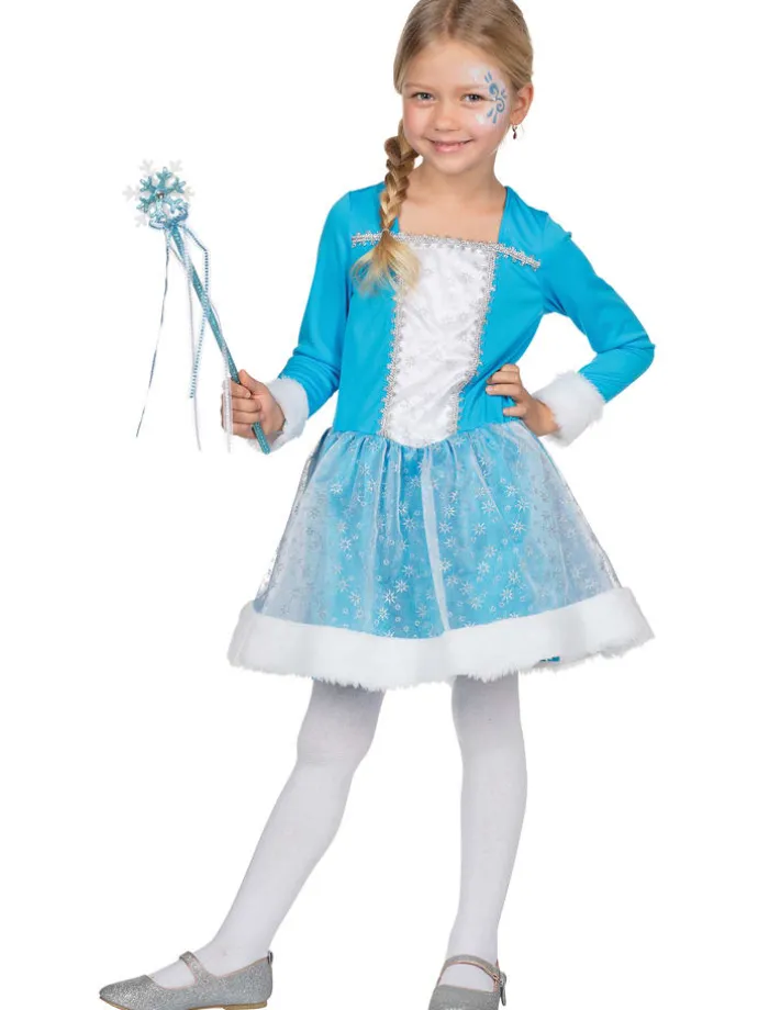 2tlg. Kostüm "Schneeprinzessin" in Blau