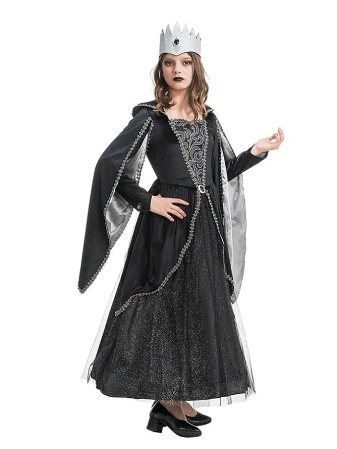 2tlg. Kostüm ''The Dark Queen'' in Schwarz