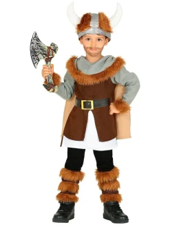 6tlg. Kostüm "Wikinger" in Braun