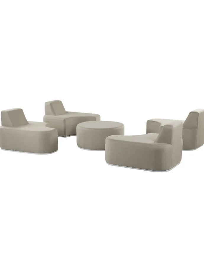 5-tlg Lounge Set FABRO in Grau