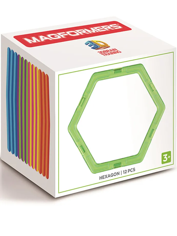 12tlg. Magnetspielset "Hexagon" - ab 3 Jahren
