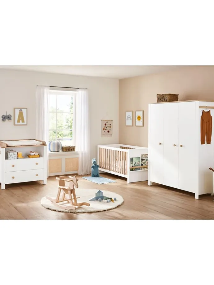 3tlg. Möbel-Set "Lova" in Weiß