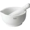 2tlg. Mörser-Set  in Weiß - Ø 10 cm