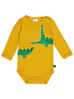 2tlg. Outfit "Croco" in Gelb/ Grün