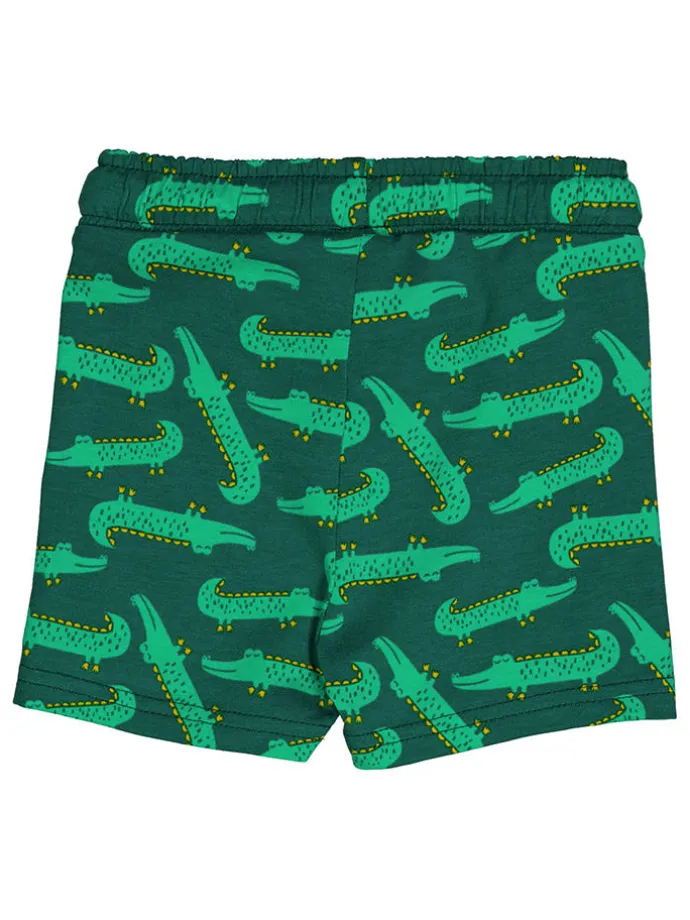 2tlg. Outfit "Croco" in Gelb/ Grün