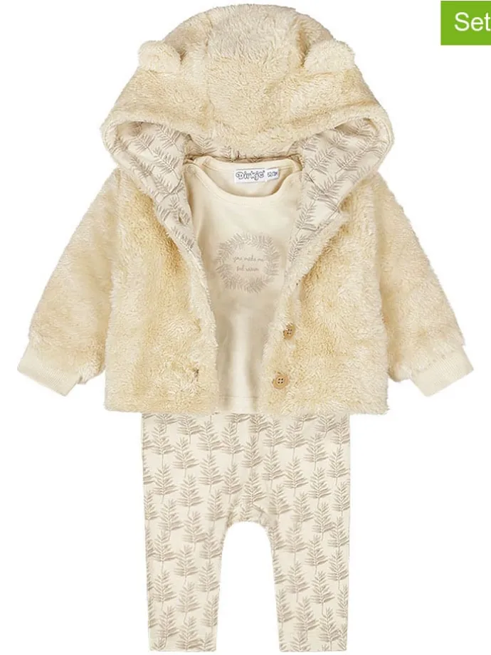 3tlg. Outfit in Beige