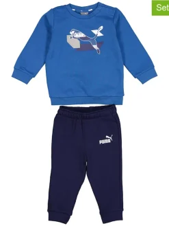 2tlg. Outfit in Blau/ Dunkelblau