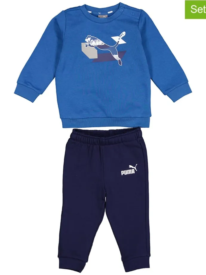 2tlg. Outfit in Blau/ Dunkelblau