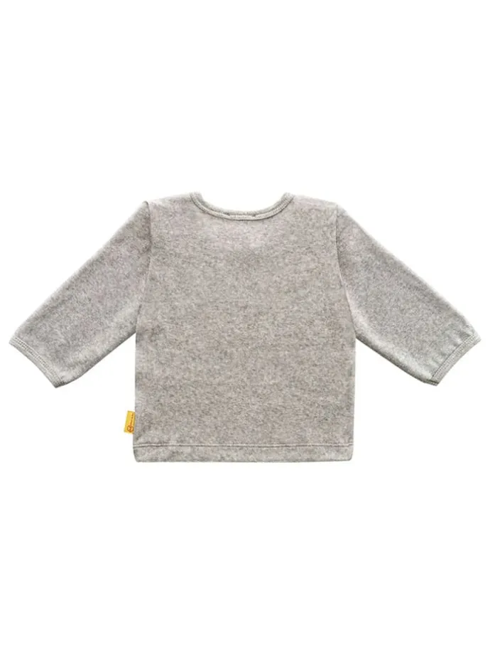 3tlg. Outfit in Grau/ Weiß