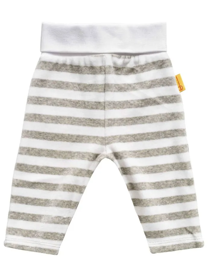 3tlg. Outfit in Grau/ Weiß