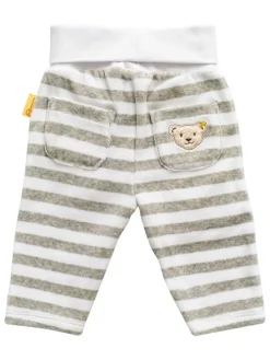 3tlg. Outfit in Grau/ Weiß