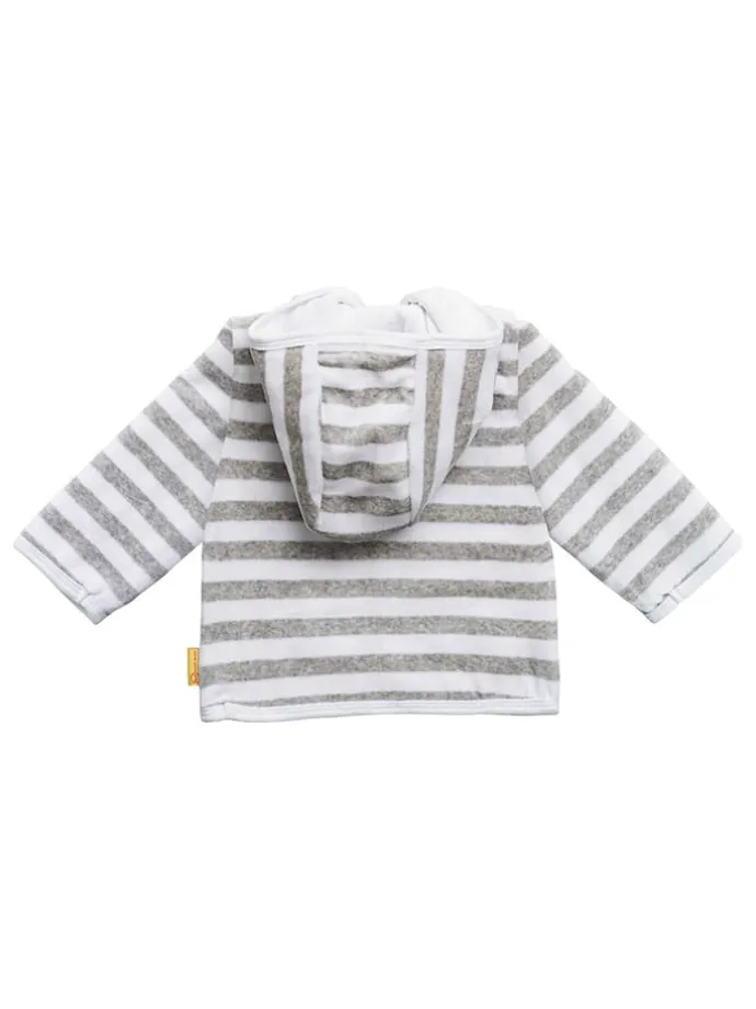 3tlg. Outfit in Grau/ Weiß