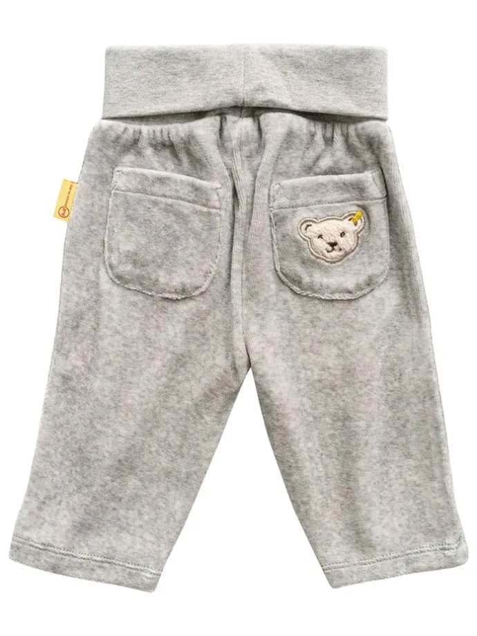 3tlg. Outfit in Grau/ Weiß