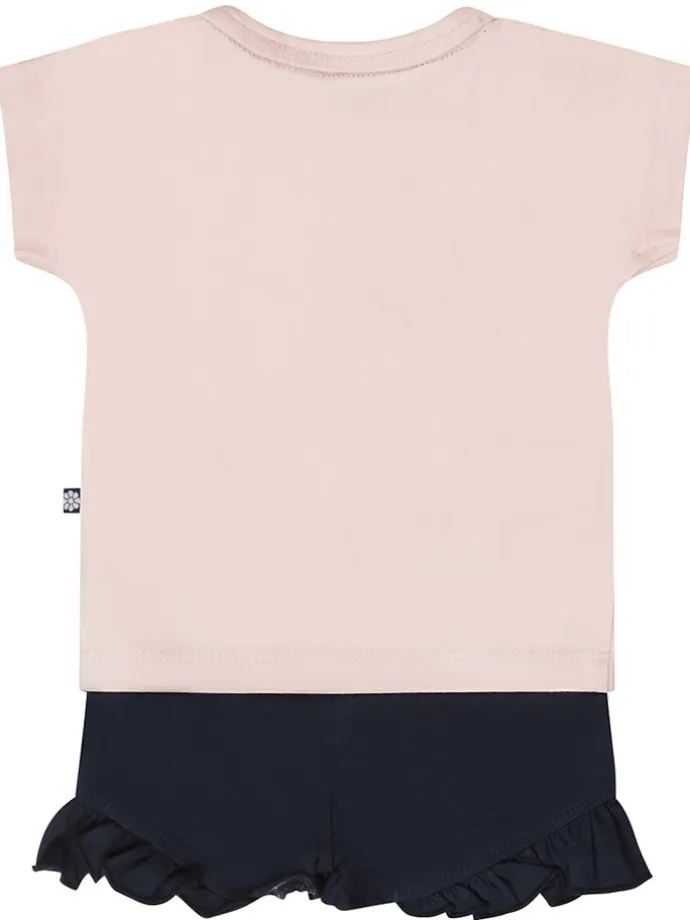 2tlg. Outfit in Rosa/ Schwarz