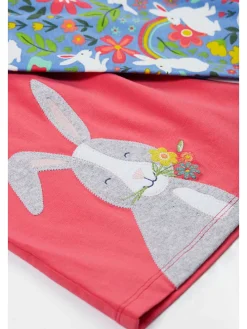 2tlg. Outfit "Iris" in Pink/ Hellblau