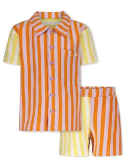 2tlg. Outfit "Jace" in Orange/ Gelb