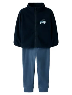 2tlg. Outfit "Spektra" in Dunkelblau/ Blau