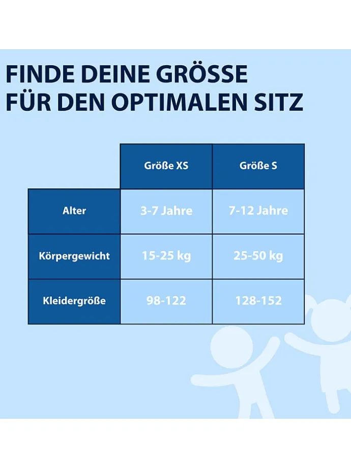 6tlg. Protektoren-Set "Kids" in Schwarz/ Blau