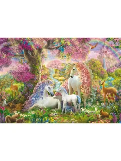 150tlg. Puzzle "Einhornfamilie im Blütenwald" - ab 7 Jahren