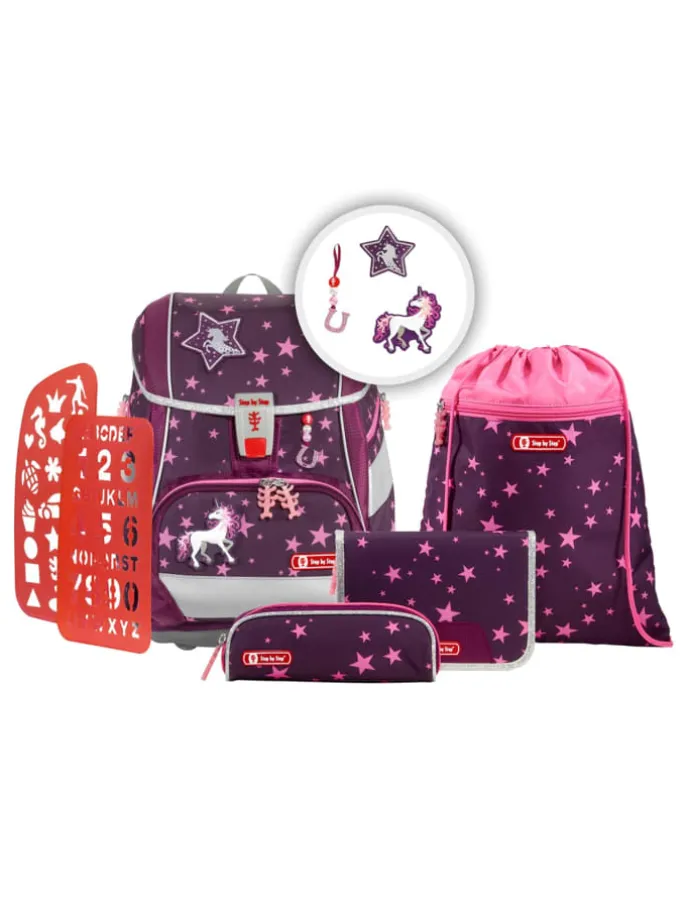 6tlg. Ranzen-Set 2IN1 PLUS in Unicorn Nuala