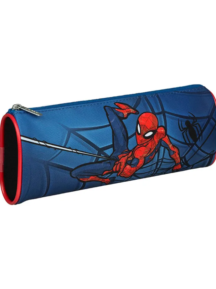 5tlg. Schulranzen-Set "EasyFit Spider-Man" in Blau - 18 l