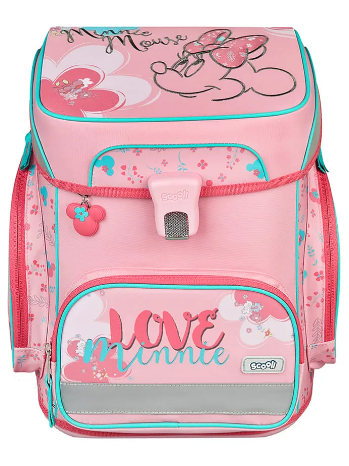 5tlg. Schulranzen-Set "EasyFit Minnie Mouse" in Rosa