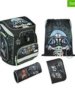 5tlg. Schulranzen-Set "EasyFit Star Wars" in Schwarz - 18 l