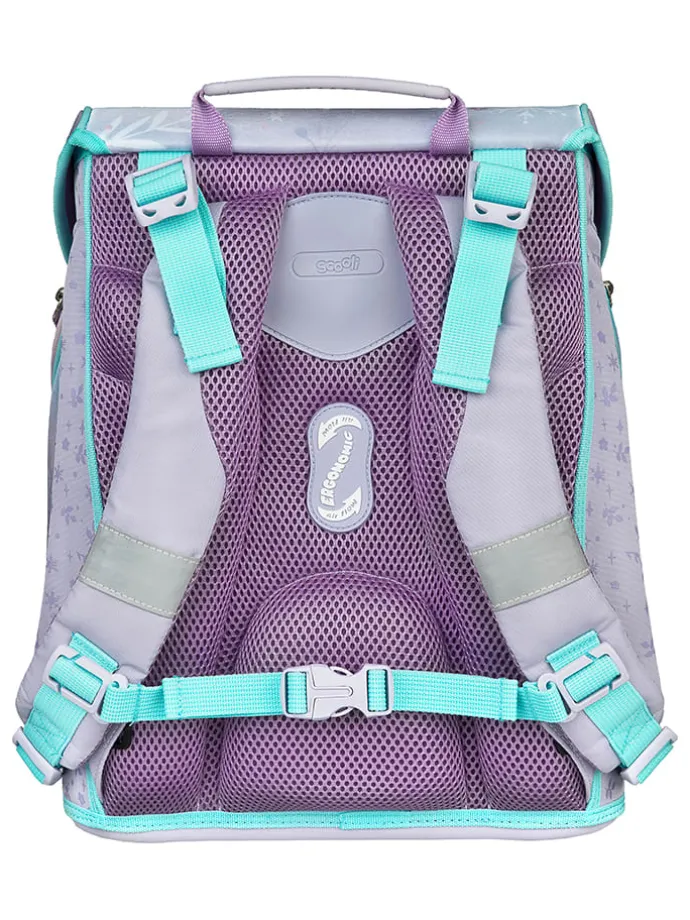 5tlg. Schulranzen-Set "EasyFit Frozen" in Hellblau