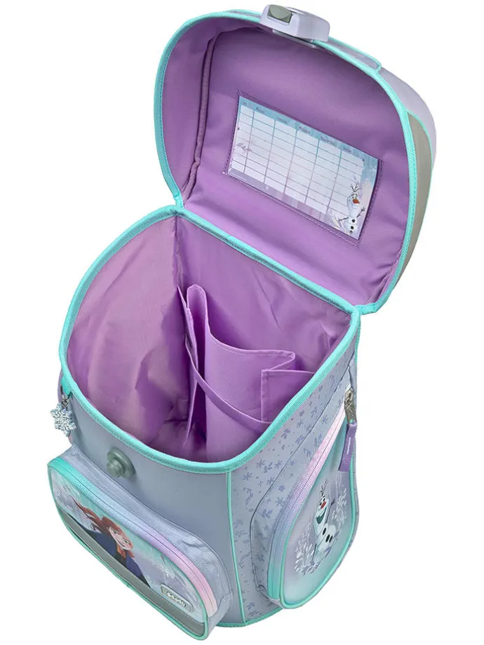 5tlg. Schulranzen-Set "EasyFit Frozen" in Hellblau