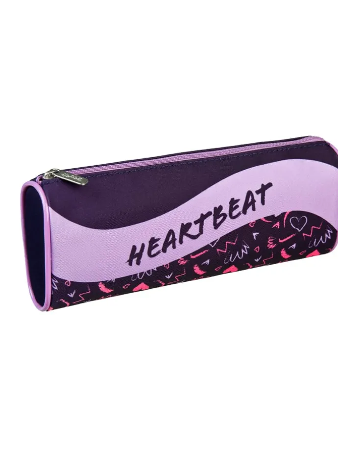 5tlg. Schulranzen-Set "EasyFit Glow Edition" in Pink/ Dunkelblau