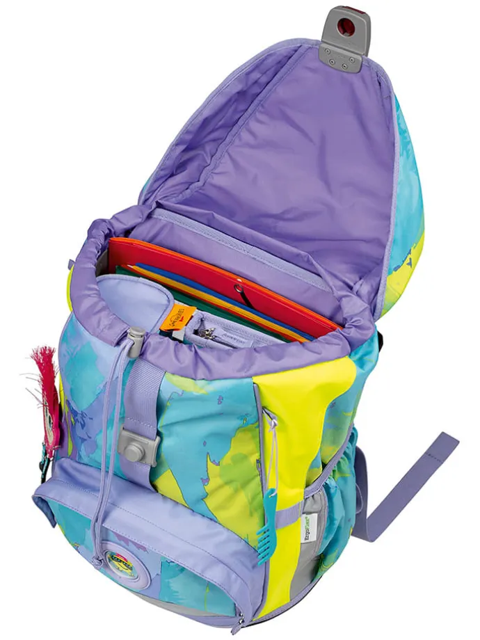 5tlg. Schulranzen-Set "ErgoFlex Easy Hair" in Bunt