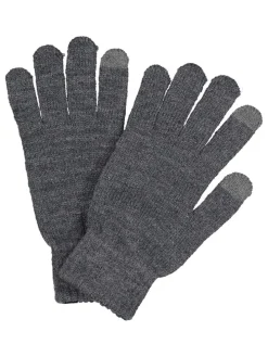 2tlg. Set: Beanie und Handschuhe in Grau