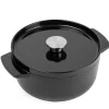 2tlg. Set: Bräter in Schwarz - 3,3 l