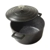 2tlg. Set: Bräter in Schwarz - 2,6 l