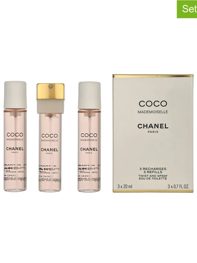 3tlg. Set: "Coco Mademoiselle" - 3 x EdT, je 20 ml