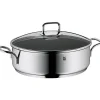 2tlg. Set: Edelstahl-Schmorpfanne - 5 l