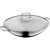 2tlg. Set: Edelstahl-Wok "Macao" - Ø 36 cm