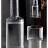 2tlg. Set: Glaskaraffe mit Glas
