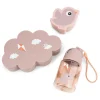 3tlg. Set: Lunchbox & Trinkflasche in Rosa