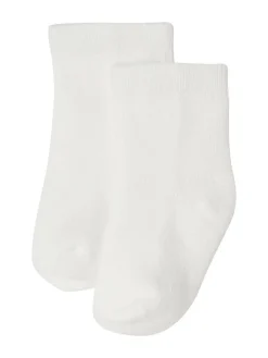 2tlg. Set: Schlafanzug und Socken in Weiß/ Bunt