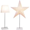 3tlg. Set: Standleuchte "Combi" in Creme - (B)43 x (H)65 x (T)17 cm