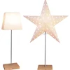 3tlg. Set: Standleuchte "Combi" in Creme - (H)65 cm