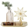 6tlg. Set: Tablett & Deko ''Sanga'' in Gold - (B)22 x (H)21 x (B)22 cm