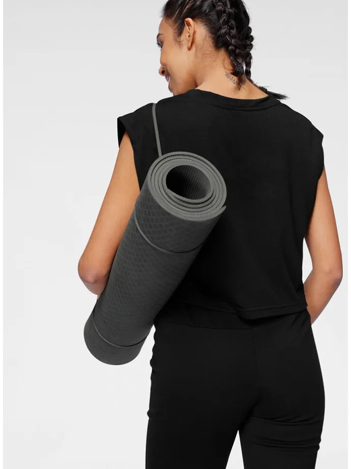 2tlg. Set: Trainingstop und Trainingsshirt "Soulwear" in Schwarz