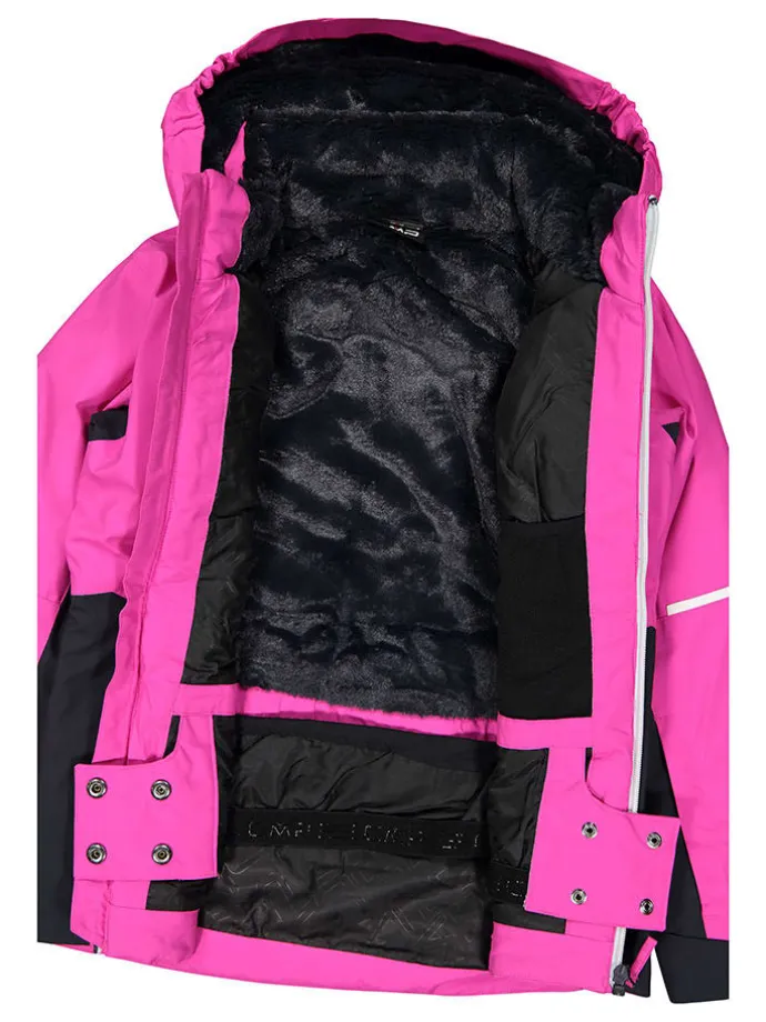 2tlg. Ski-/ Snowboard-Outfit in Pink/ Schwarz