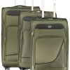 3tlg. Softcase-Trolleyset "Show" in Khaki