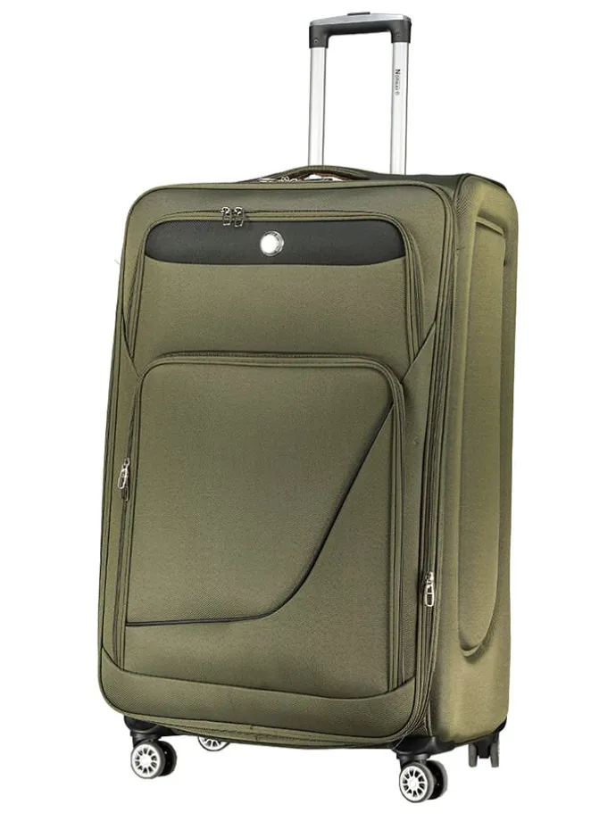 3tlg. Softcase-Trolleyset "Show" in Khaki