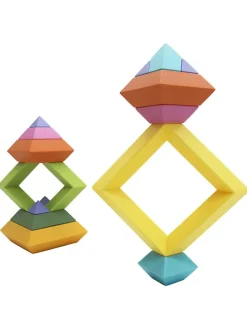 15tlg. Stapelpyramide "Regenbogen" - ab 12 Monaten