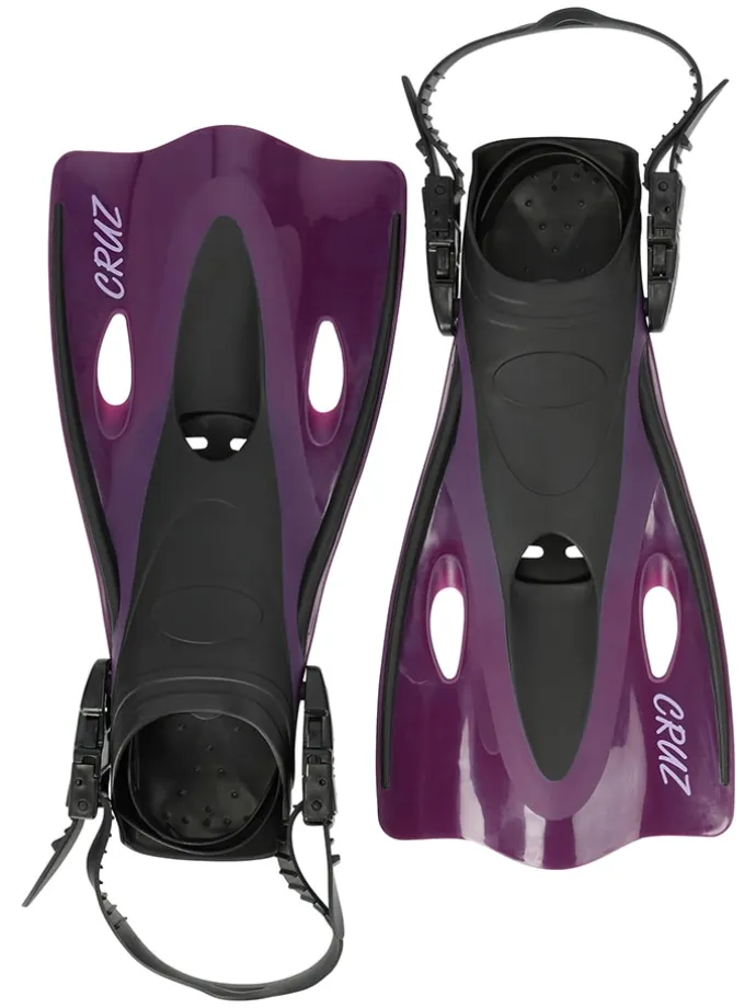3tlg. Taucher-Set "Cebu" in Lila/ Schwarz